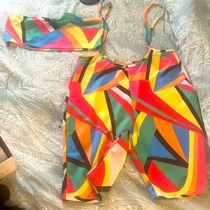 Shorts and bandeau set